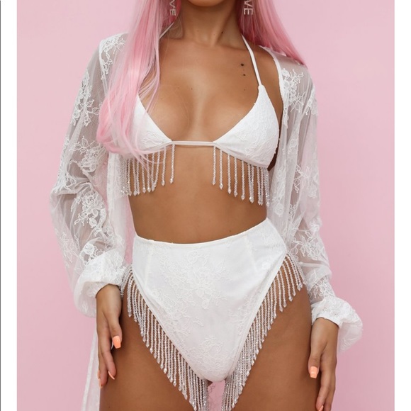 White Fox Boutique Pants - White fox boutique fringe bottoms